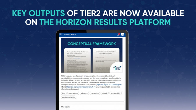 Key outputs of TIER2 are now available on the Horizon Results Platform